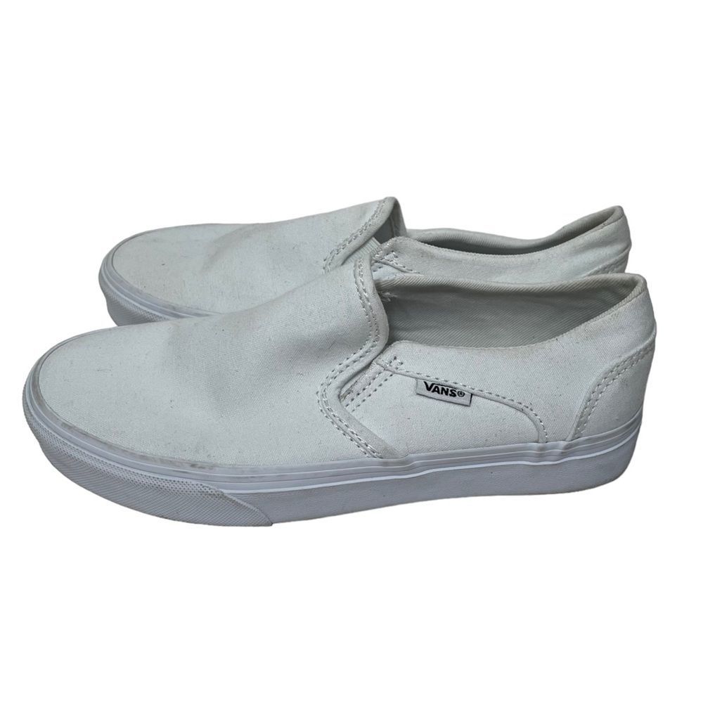 Vans White Casual Slip On Sneakers